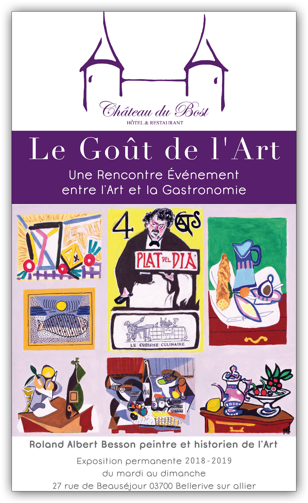 exposition au Château du Bost du peintre RAB