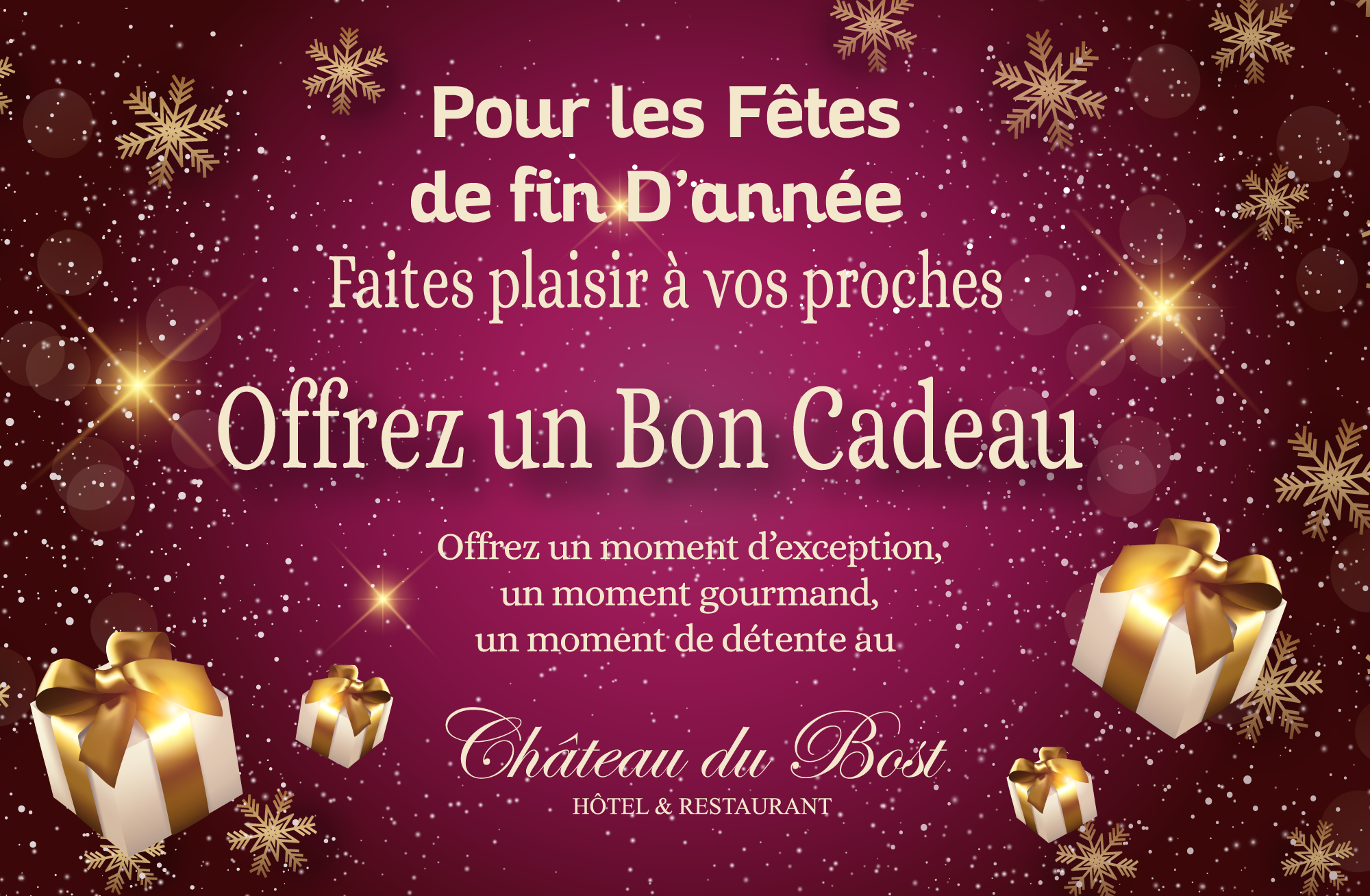 Bon Cadeau du Château du Bost